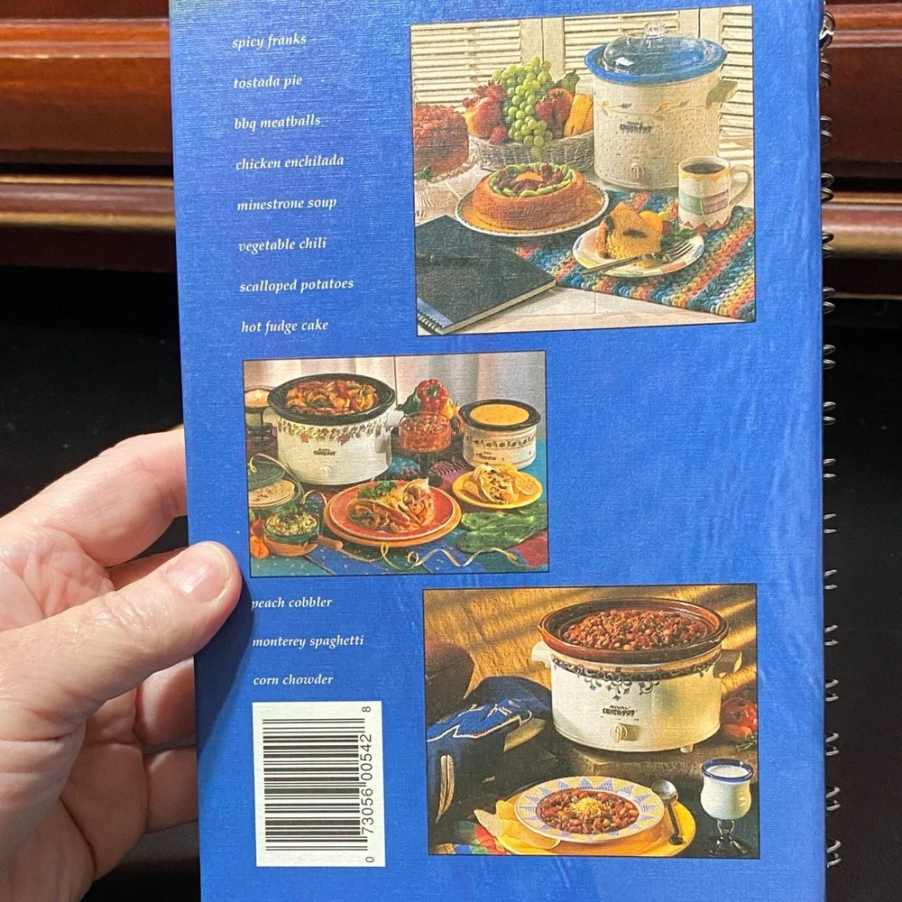 Rival Crock-Pot Slow Cooker cuisine spiral bound 1995 cookbook